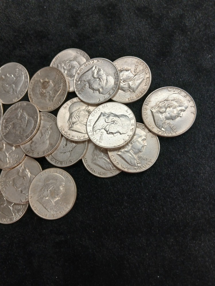 SILVER 90% 1948 P FRANKLIN HALF DOLLAR TP-11062