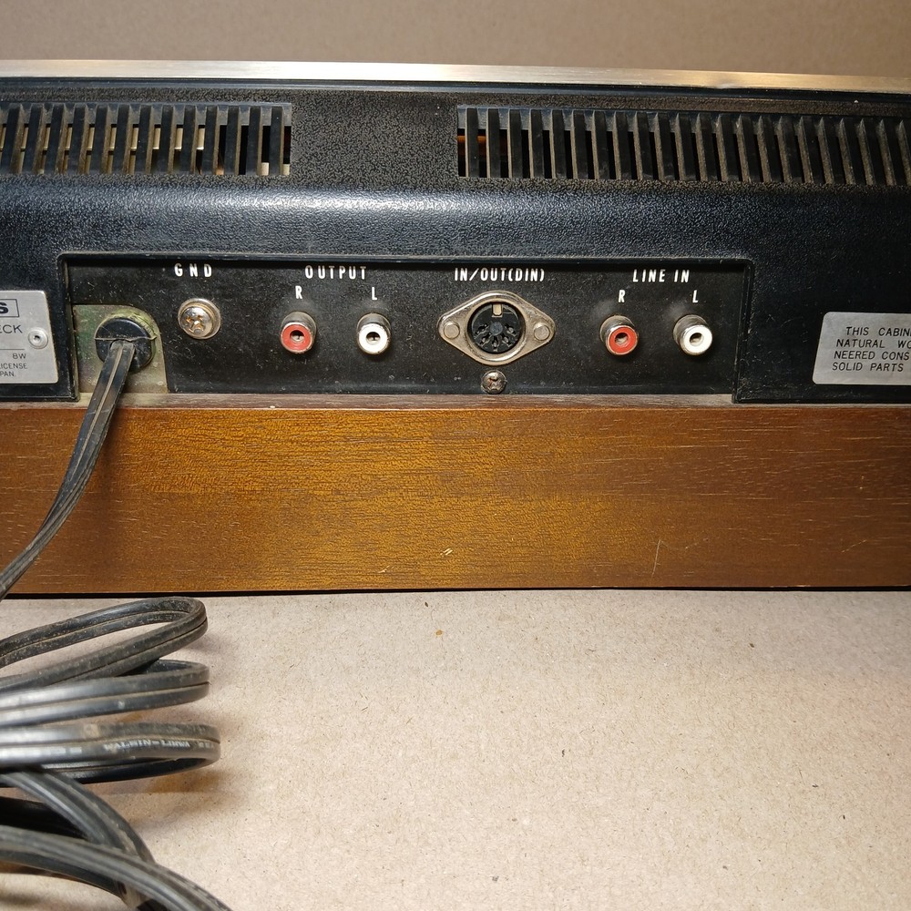 TEAC A-170S Stereo Cassette Deck Recorder Dolby Solid Wood Veneer Plays *READ