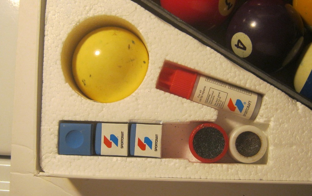 SPORTCRAFT Billiard Starter Set MOSTLY COMPLETE!!