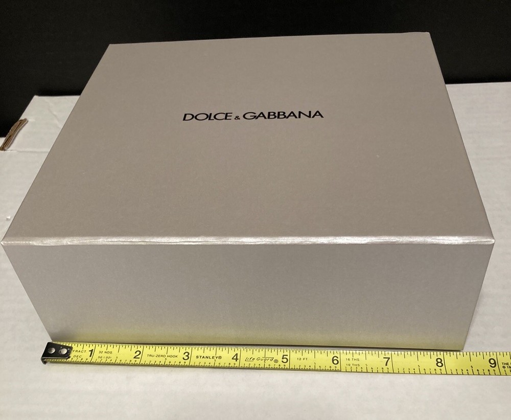 DOLCE & GABBANA Silver Gift/Storage Box Tissue Paper NEW