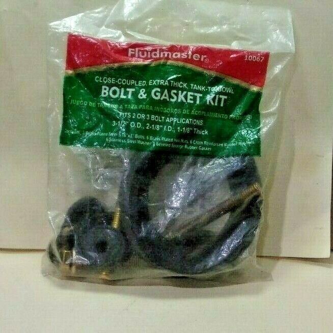 Fluidmaster 10067 Bolt & Gasket Kit, NEW