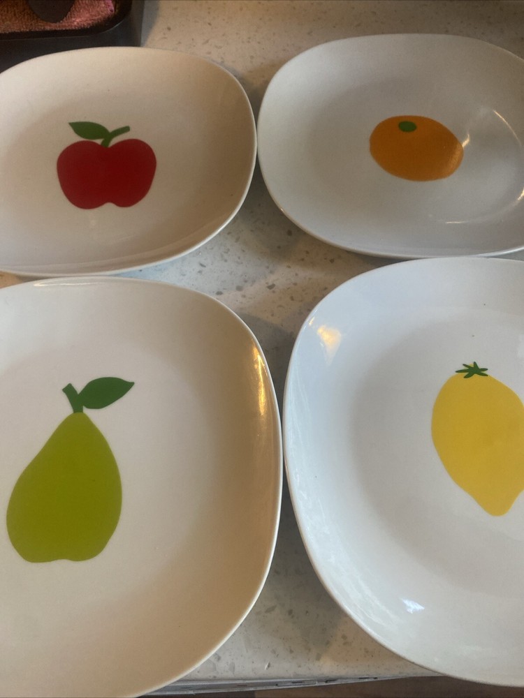 Essential Homes Fruit 12 Pc Mug Plate Bowl Dish Set