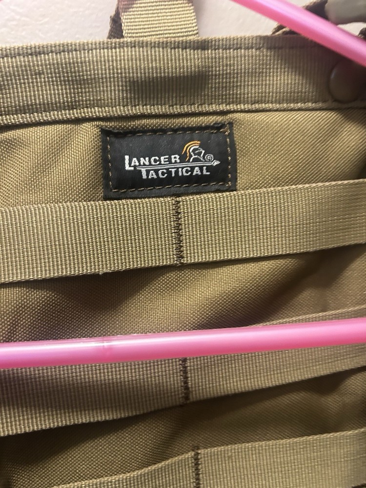 Lancer Tactical Modular Airsoft Vest Tan, Adjustable