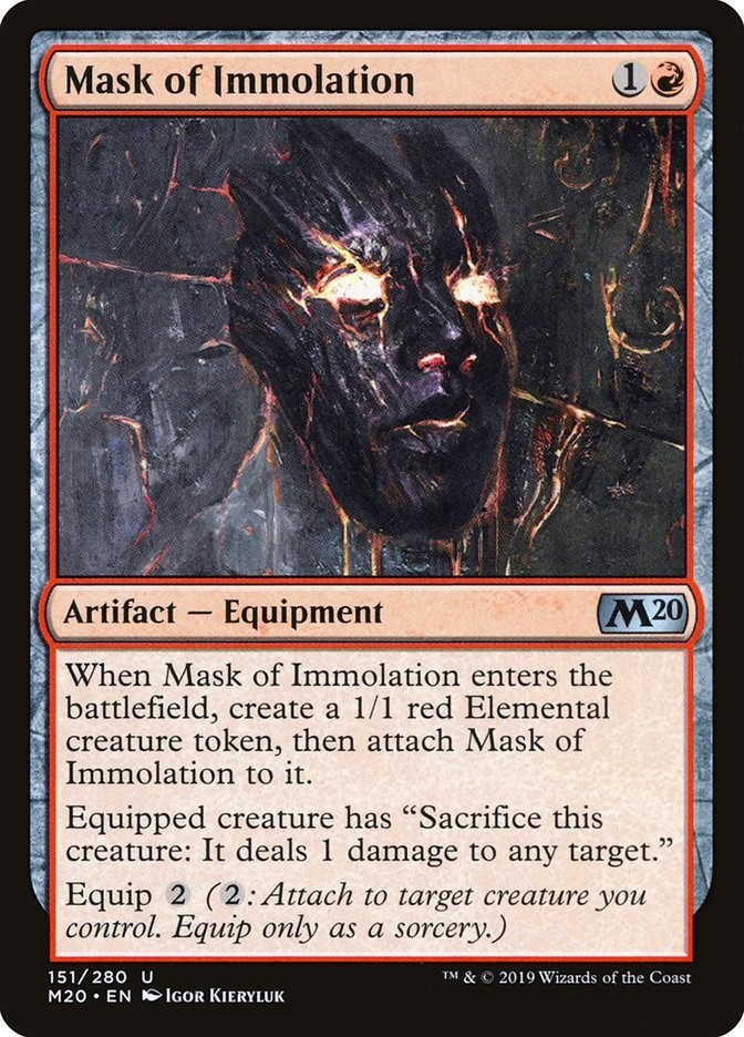 Mask of Immolation Core Set 2020 151 MTG LP