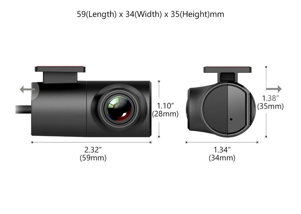 Eonon A100 720P HD Dash Camera Recorder, 360Adjustable Angle