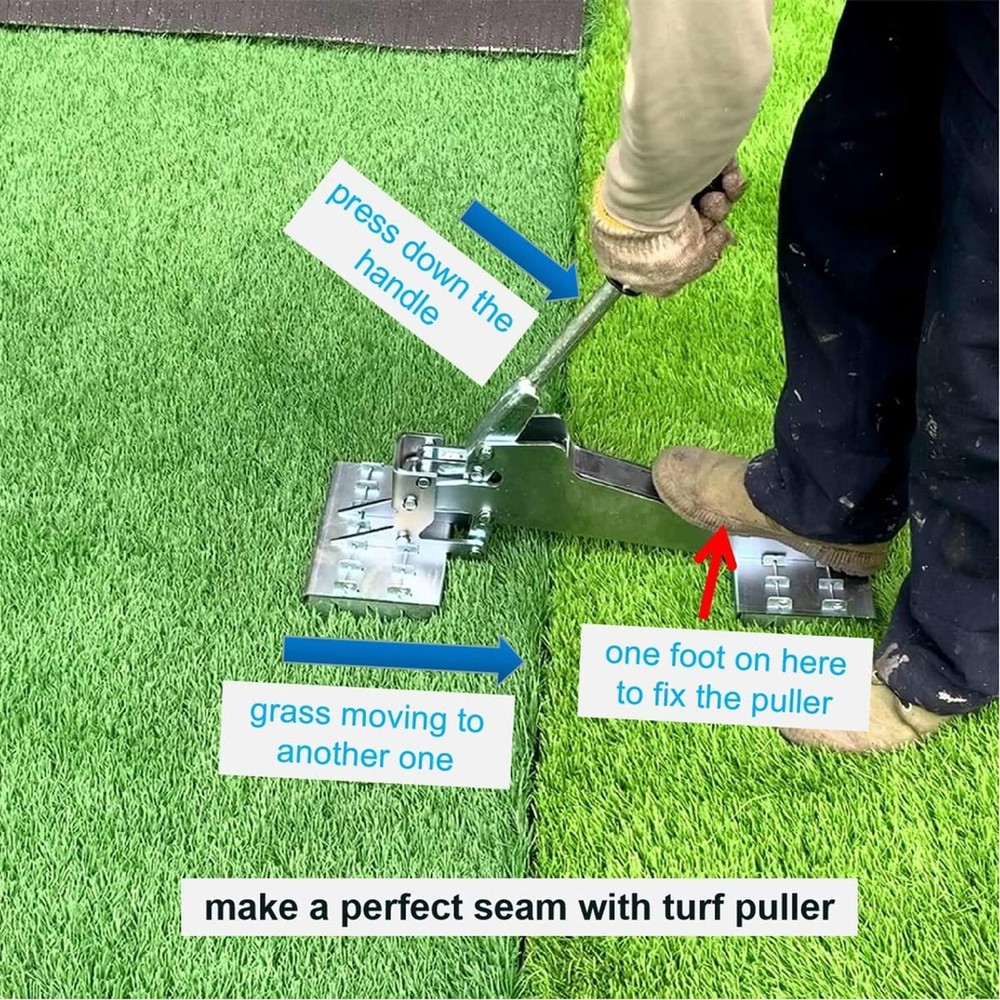 Artificial Grass Installation Tool Turf Puller Turf fix for Synthetic Turf, A...
