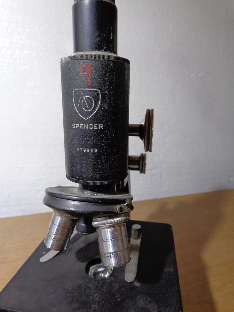 American Optical B-35-58 Monocular Laboratory Microscope AO Spencer Black #9