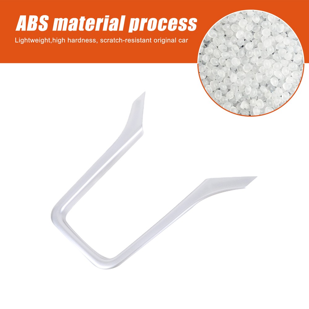 ABS Silver Center Console Gear Shift Frame Trim For Porsche Cayenne 2011-2017