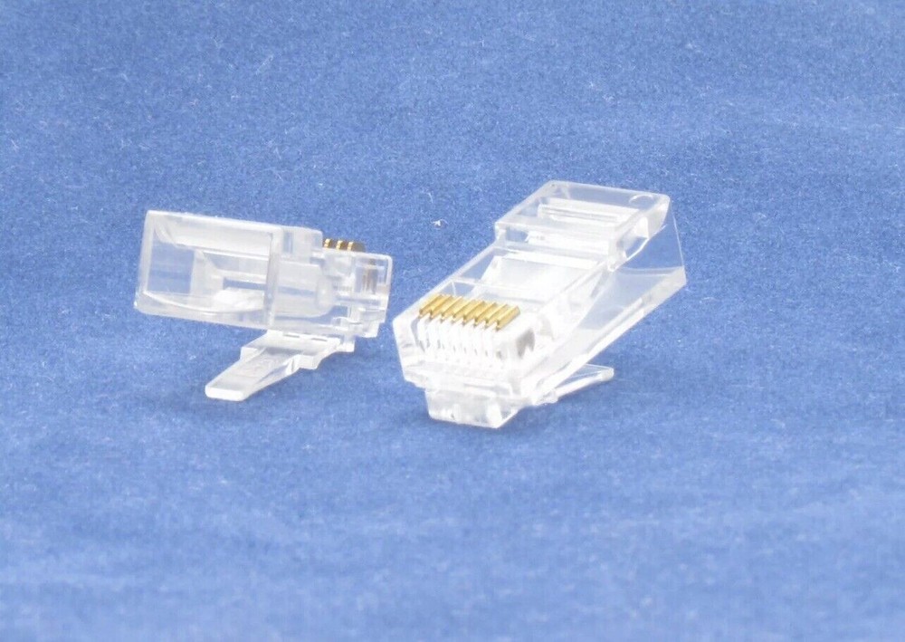 RJ45 Cat5e Cat6 Network LAN Ethernet Cable Crimping Crimper Tool +100 Connectors