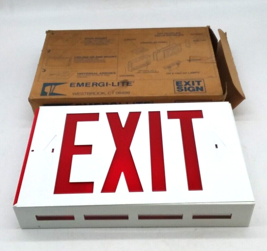 Emergi-Lite W-X12-R-120 Exit Sign