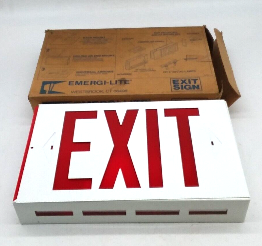 Emergi-Lite W-X12-R-120 Exit Sign