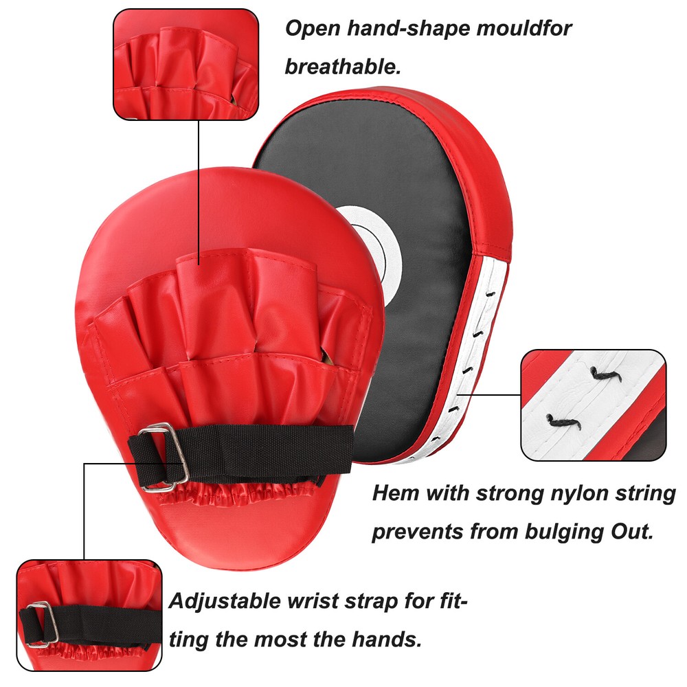 1/2PCS Professional Curved Boxing Hand Target Training PU Leather Boxer Targets