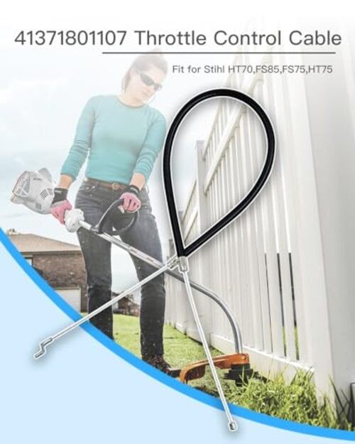 Throttle Control Cable D Loop Handle Fit for Stihl FS85 FS75 HT70 HT75