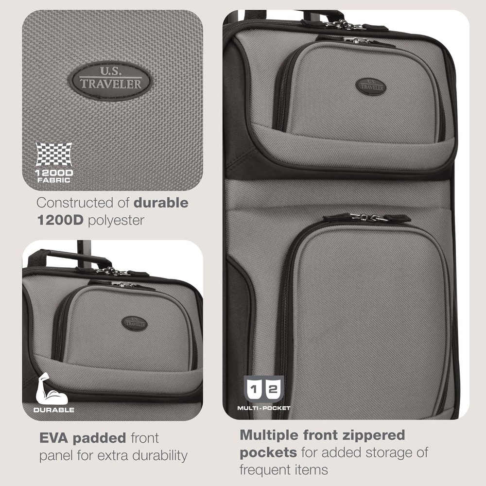 Chic & Durable 21" Rio Carry-On Suitcase - Expandable Water-Resistant Design