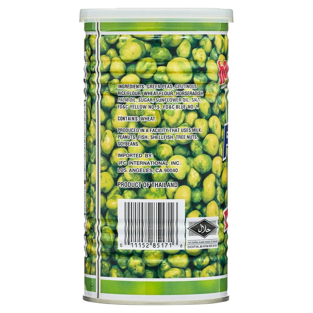 Hapi Snacks Wasabi Peas, Hot, 9.9 Oz