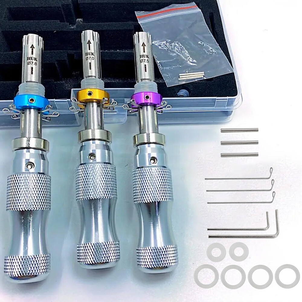 3Pcs Seal/O-Ring Hook Seal Puller 7 Pin Advanced Home Tubular Puller Tool Set