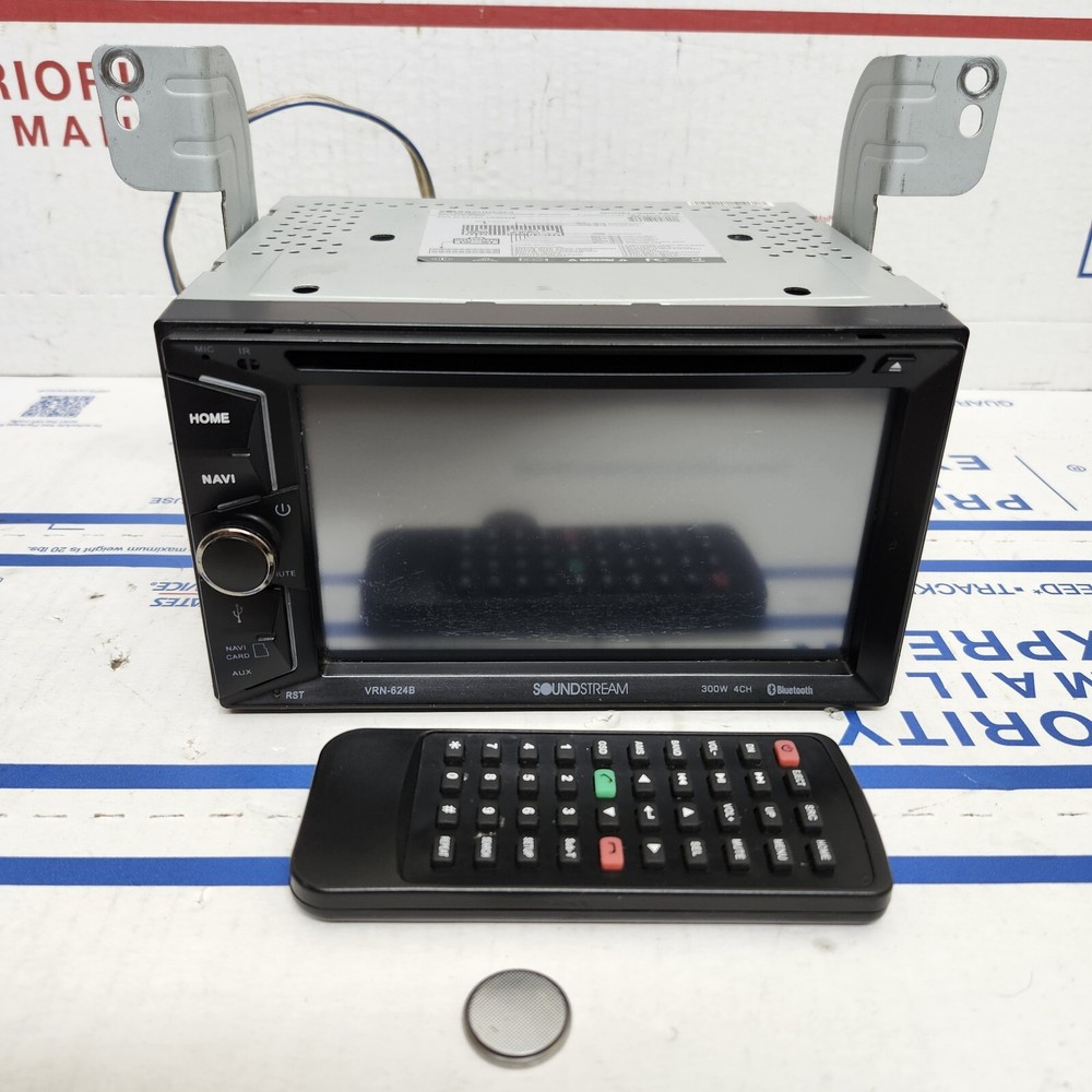 Soundstream VR-624B 2DIN 6.2" Touchscreen CD DVD Bluetooth USB Aux-in w/ Remote