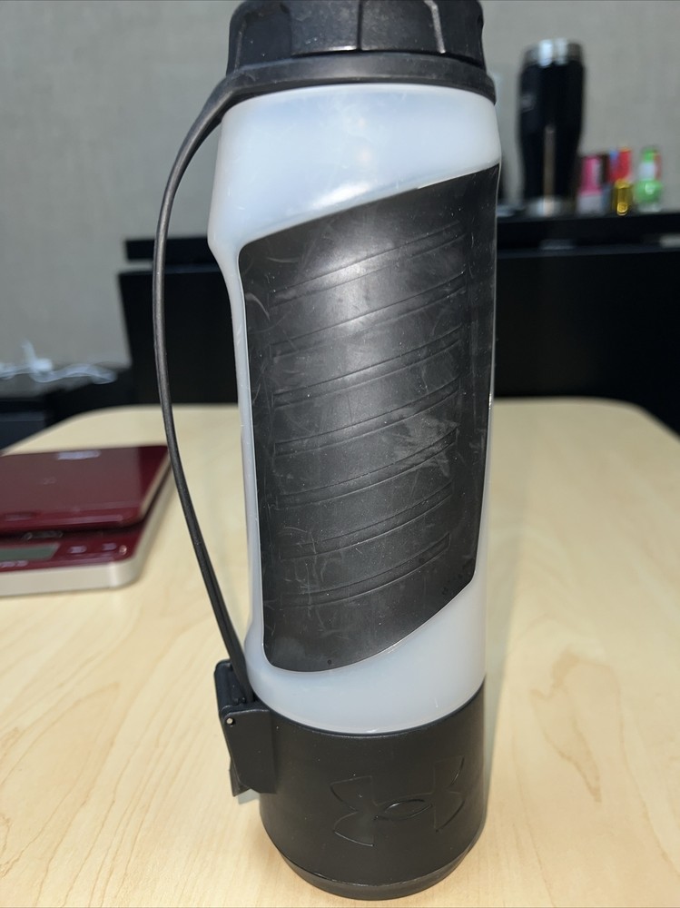 Under Armour Handle-it 24 oz Squeeze Hydration Water Bottle, Clear/Black