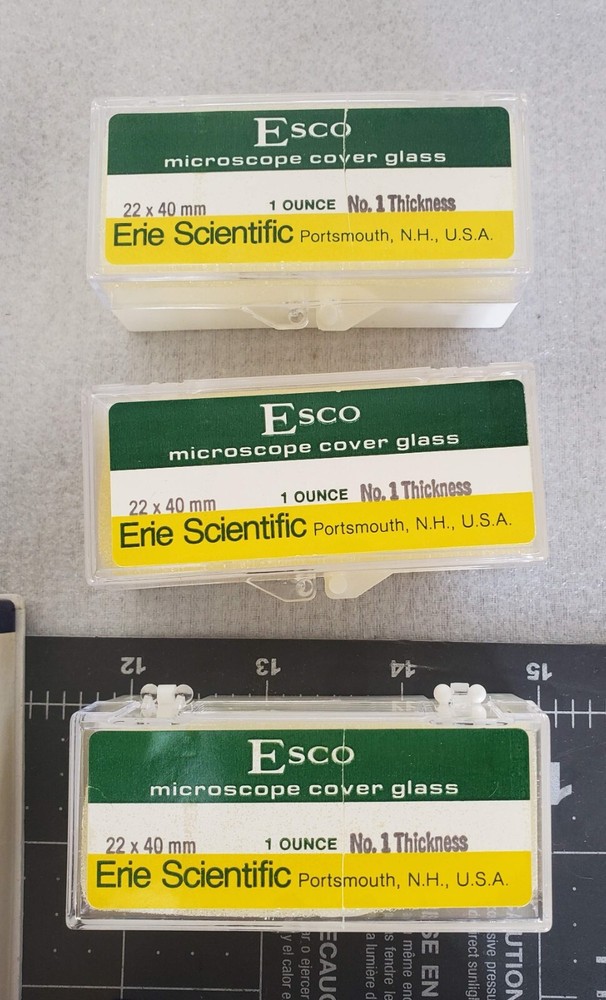 Lab Microscope Cover Glass Lot of 10 Boxes