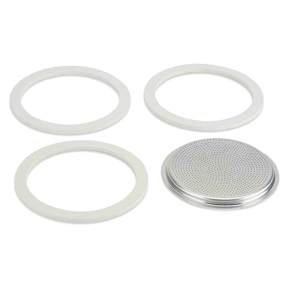 Bialetti 1 Cup Moka Express/Break Filter With Gaskets – Espresso Coffee Maker