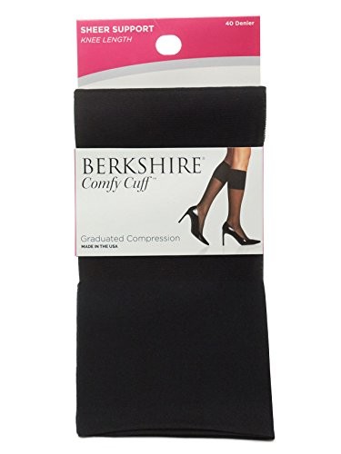 Women's plus-size Queen Sheer Graduated Compression Trouser Plus Size Black