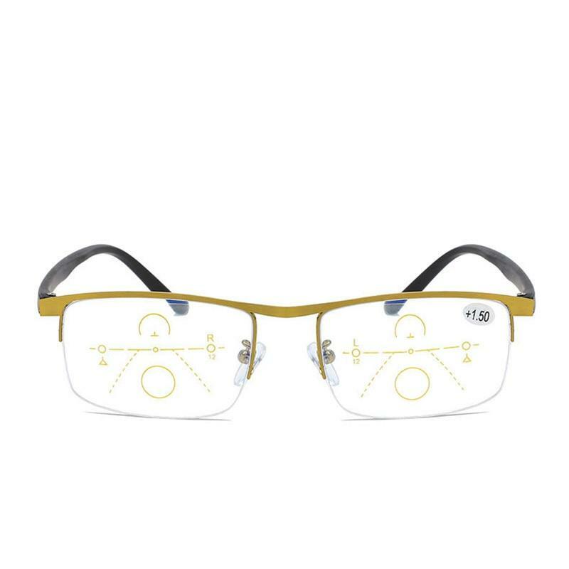 Anti blue transition reading glasses multifocal progressive Auto Focus