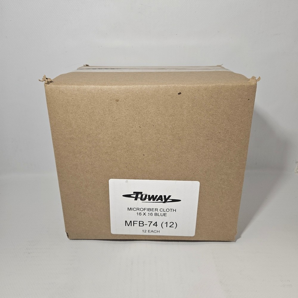 Tuway 16" X 16" Microfiber Cloth MFB-74 , 12 Cloths