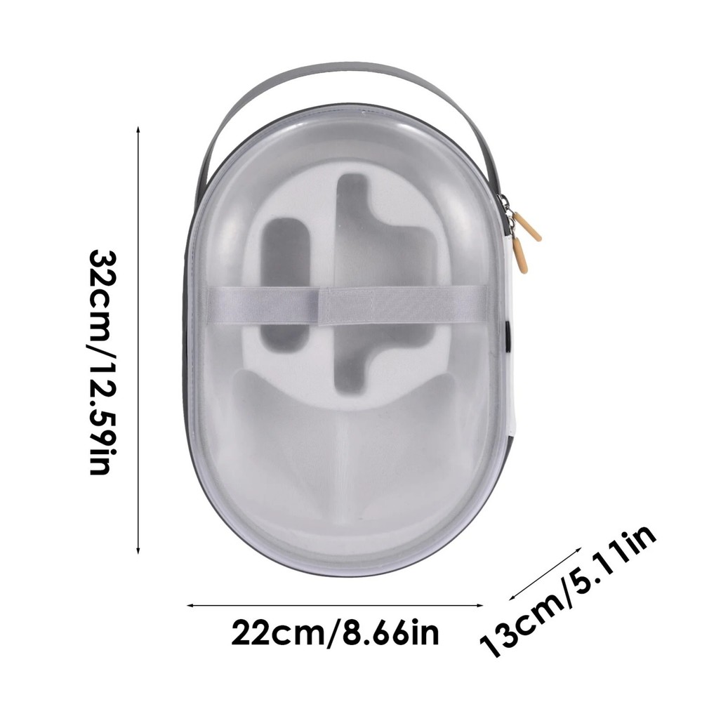Suitable for Vision Pro Storage Bag With Transparent Outer Shell Dustproof