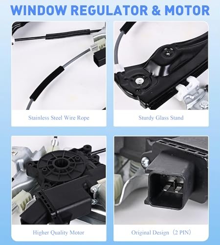 Power Window Regulator with Motor Assembly 748-974 Front Driver Left Side (7