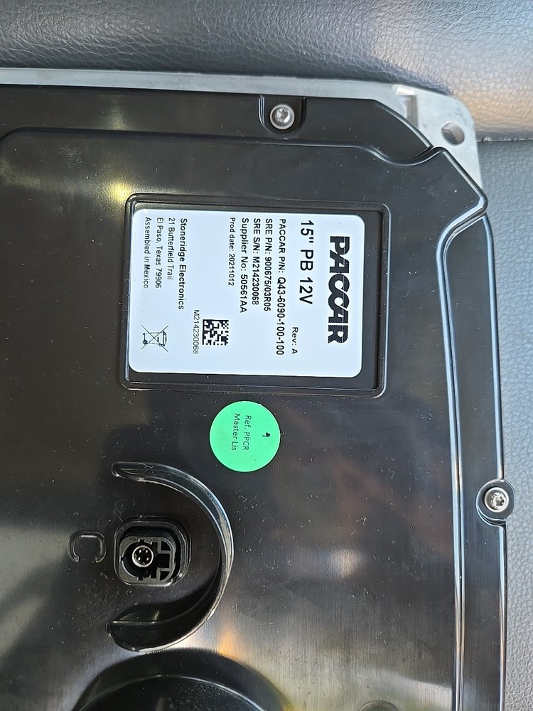 2023 Peterbilt 579 Cluster Dash