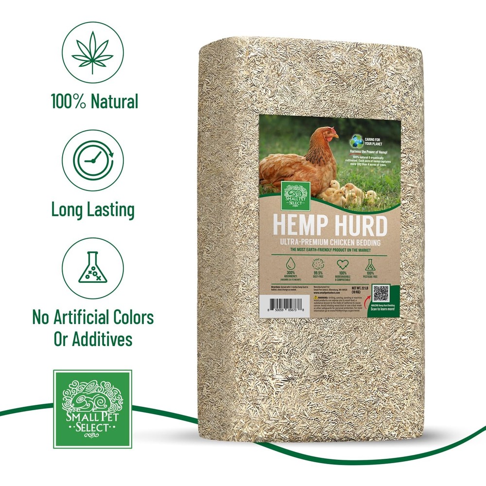 Control Chicken Coop Odors Naturally - 36lb Hemp Bedding Bundle