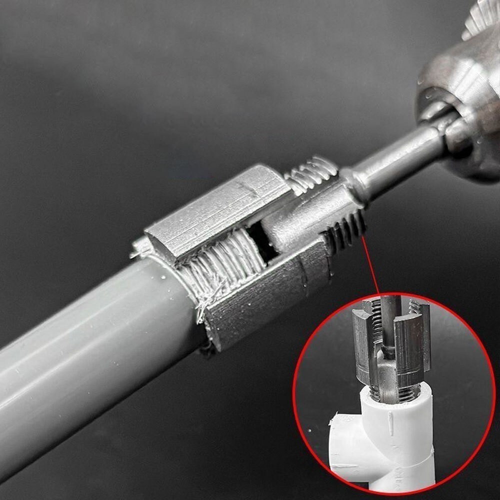 Integrated Internal & External Pipe Threading-Tool PVC Pipe Threader Cutting Kit