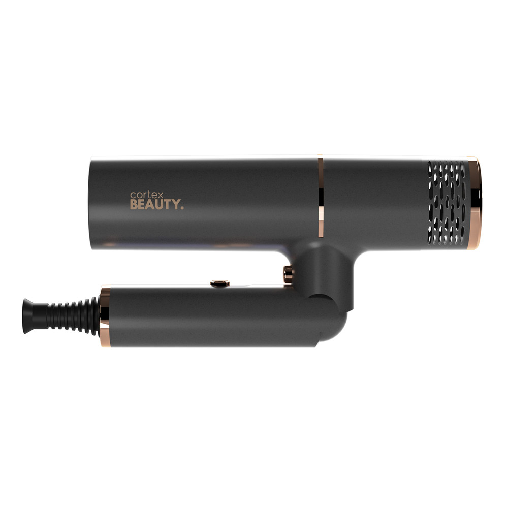 CORTEX BEAUTY AIRFOLD IONIC FOLDABLE DRYER + 2 BRUSH HEAD, CB-AIRFLD-2BRU - GRAY