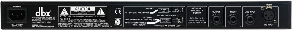 DBX 286S Mic Pre-Amp Processor 286 S Microphone/Instrument Preamp, Phantom Power