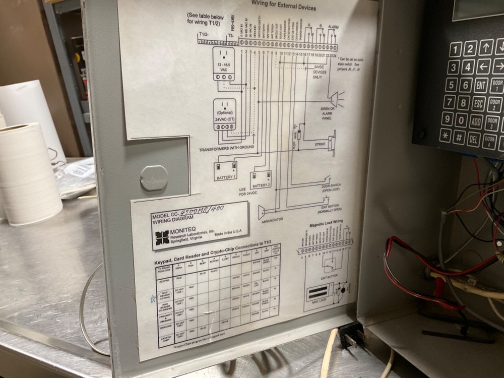 Crypto Lock CC-4500RB & CC-4500 Advanced Single Door Access Control System USED