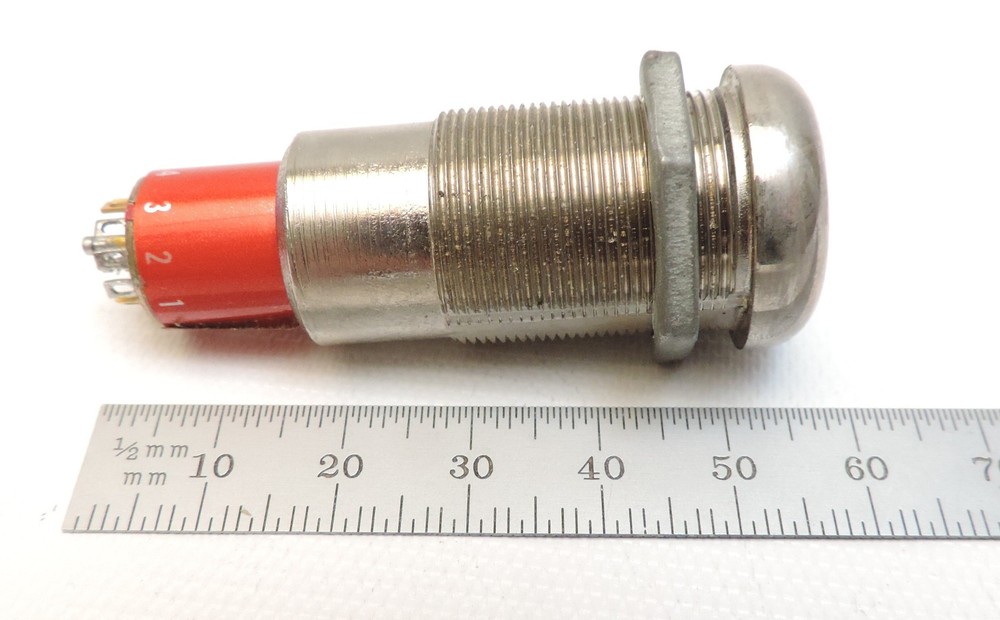 Vintage Grayhill Electrical 3 Position Rotary Key Switch