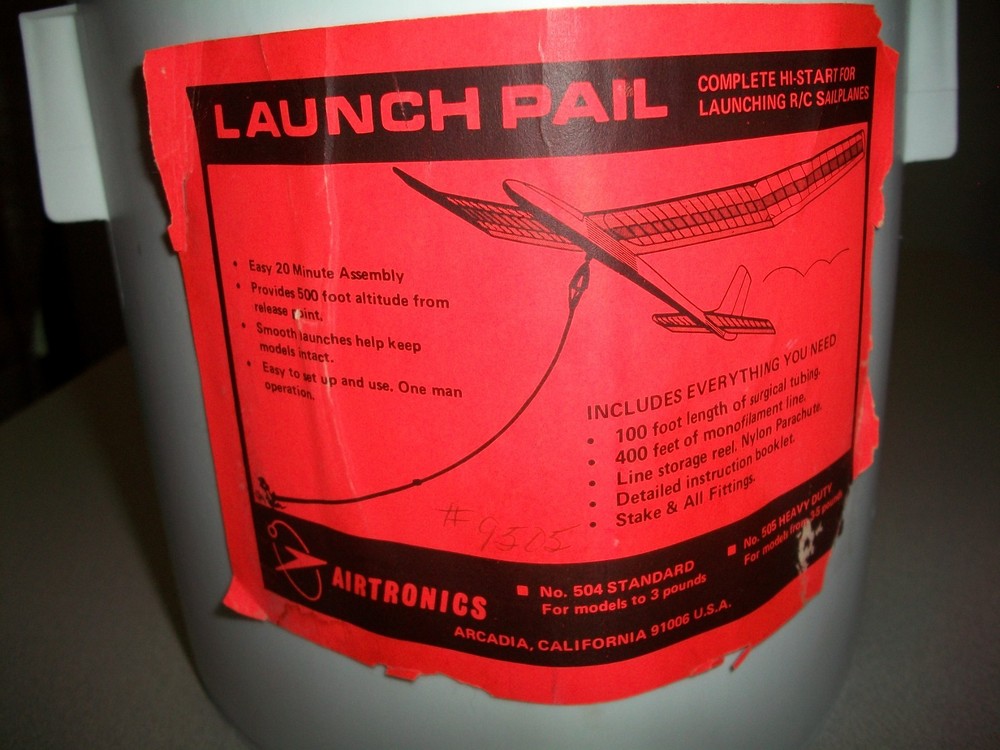 Hi-Start RC Glider launch kit Launch Pail High Start