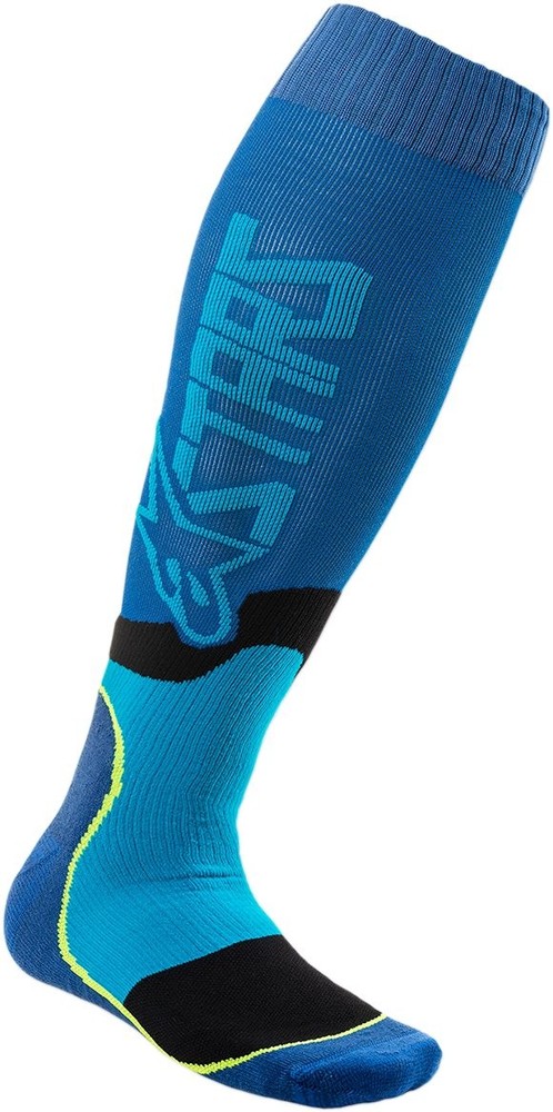 Alpinestars MX Plus-2 Socks Blue/Cyan MD