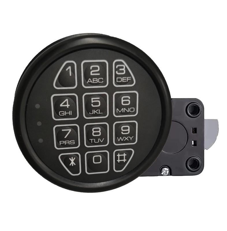 Gun Safe Lock Replacement with SwingBolt, Black Keypad Electronic Safe Lock