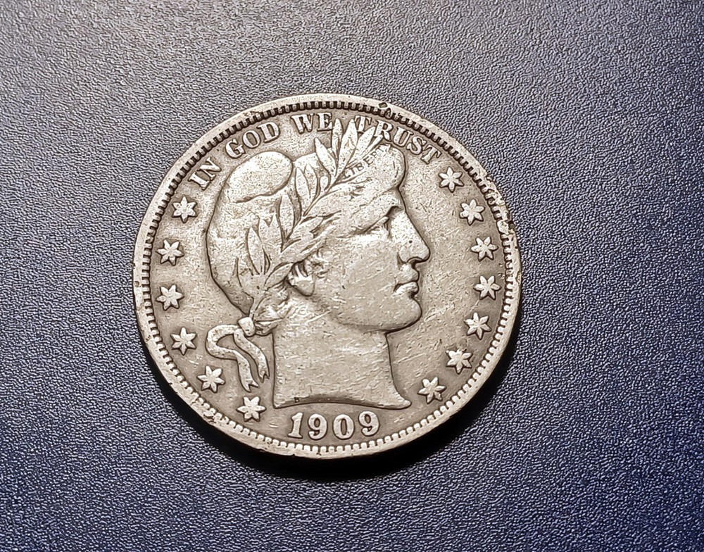 Choice VF 1909-P Barber Half Dollar