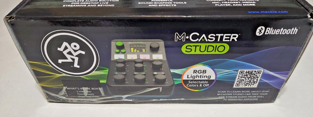 Mackie M-Caster Studio Live Streaming Mixer Bluetooth