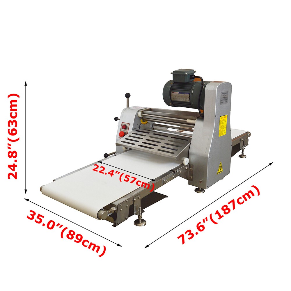 110V Commercial Dough Sheeter Roller Press Crisp Pastry Machine Bread Maker