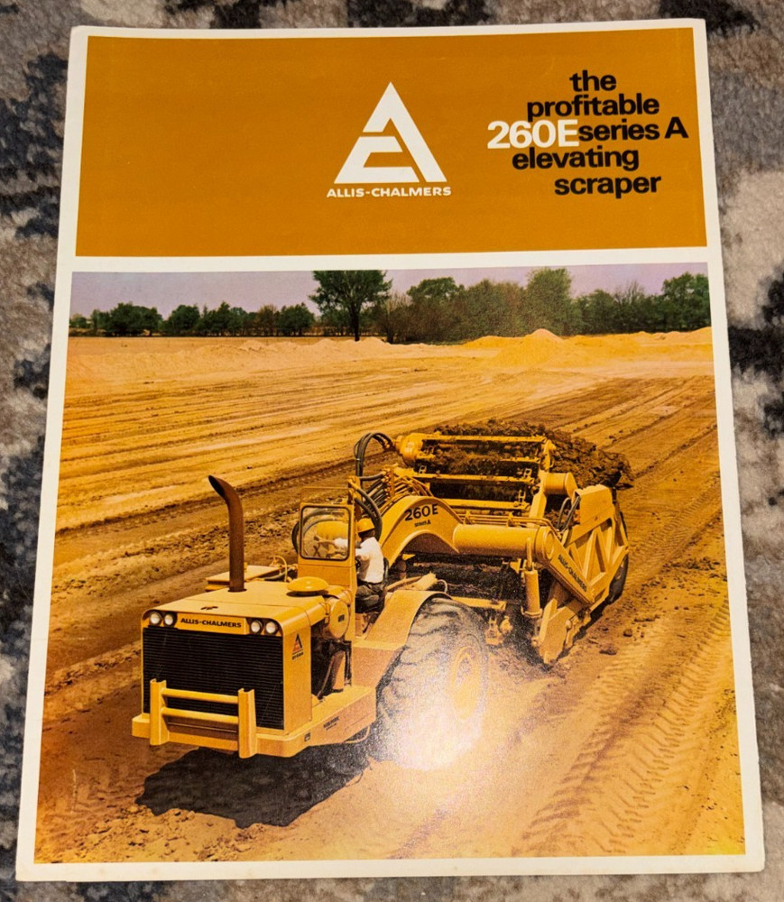 Allis Chalmers 260E Series A Tractor Elevating Scraper Brochure AMIL25