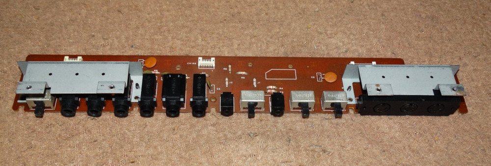 KORG DW 6000 Input Output Rear MIDI Connection & switch PC board KLM-658 VGWC
