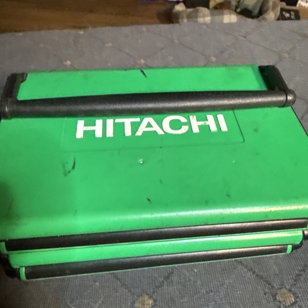 Hitachi Drill Bit & Countersink Set Flat Mill Bundle Large Case Lot Collapsible