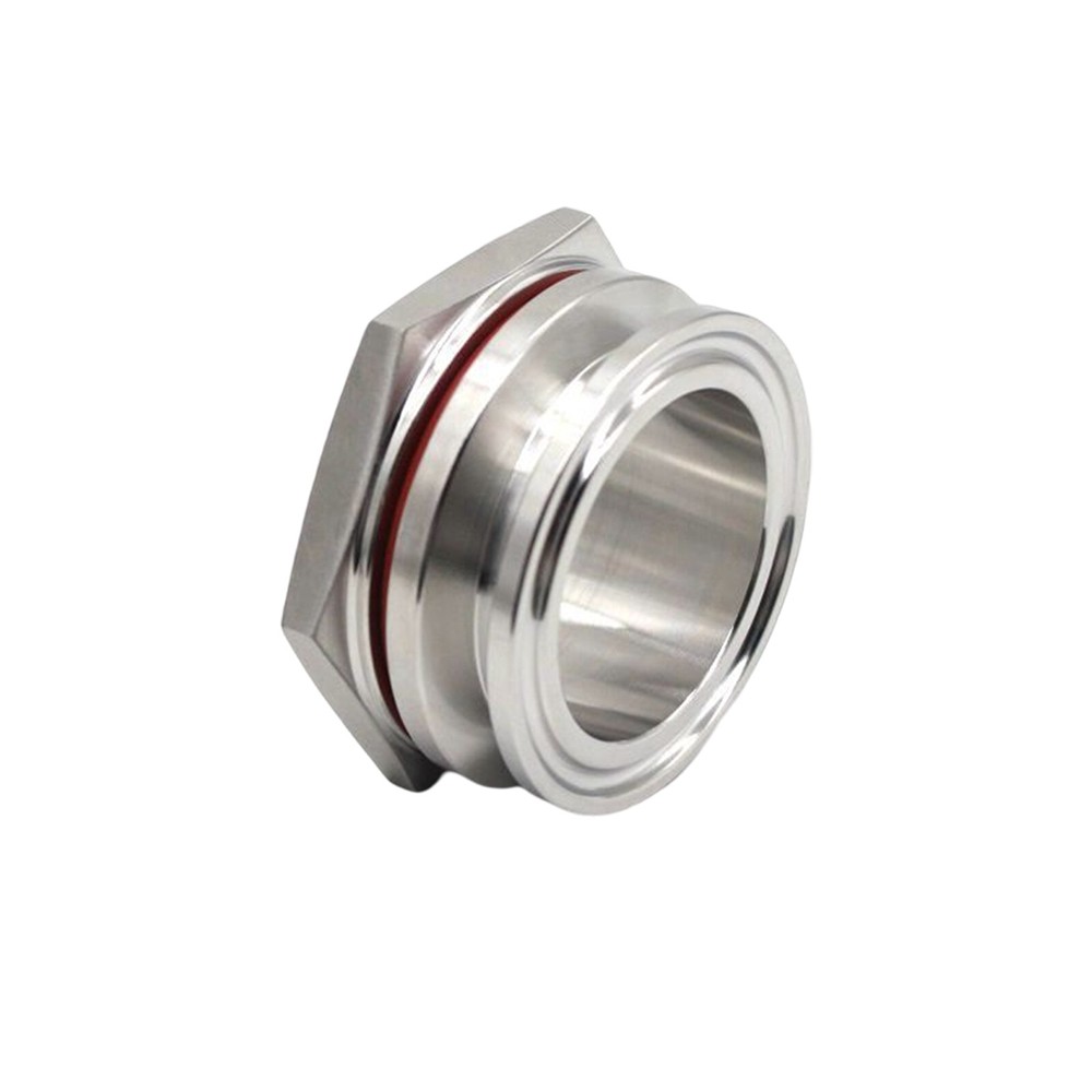 Tri Clamp Kettle Bulkhead Stainless Steel SS304 Weldless Bulkhead 1.5"/2"