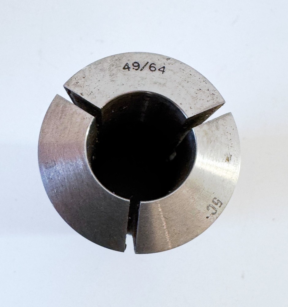 49/64" MSC 5C Round Collet External & Internal Threads .765625"