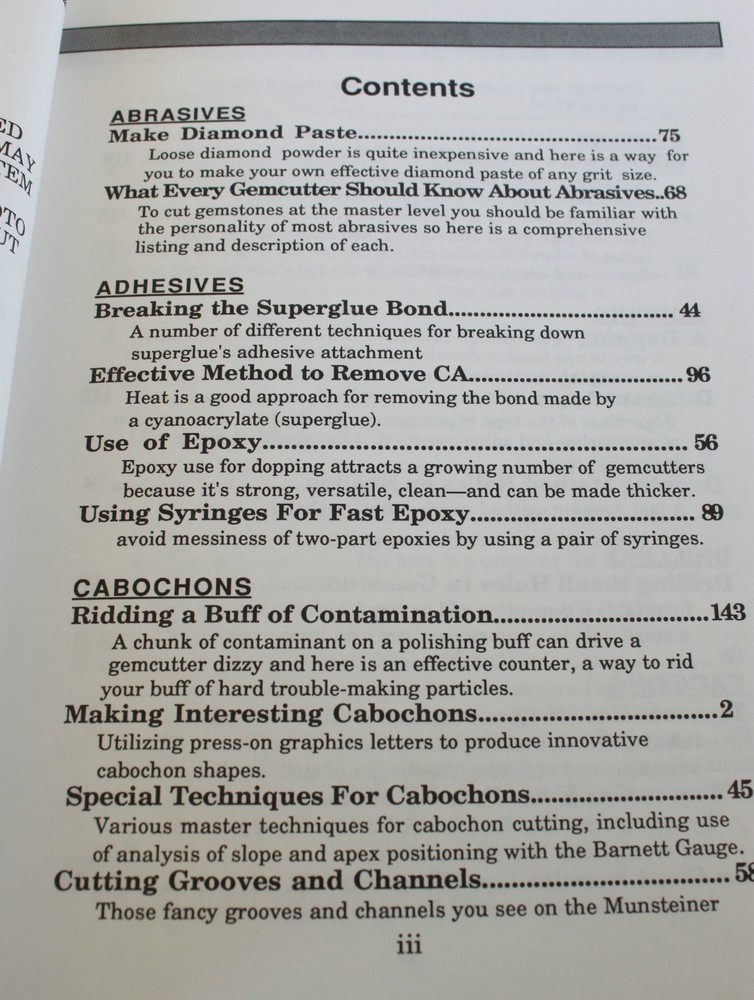 MASTER GEMCUTTING TIPS By Gerald L. Wykoff 1992 Lapidary