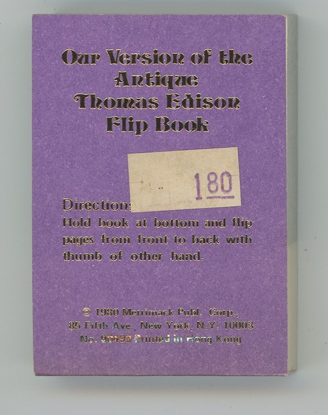 Thomas Edison Phonograph Co. / Acrobatic Dancer MOTION FLIP Book