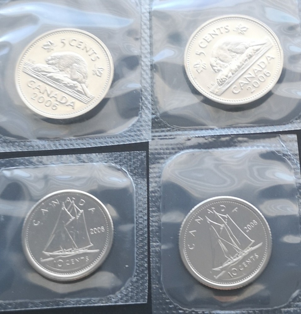 ***CANADA 2006 COMPLETE UNCIRCULATED COINS SET *** AWESOME SET ***